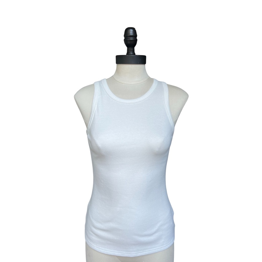MOD REF, White Stretch Basic Tank Top, NWOT
